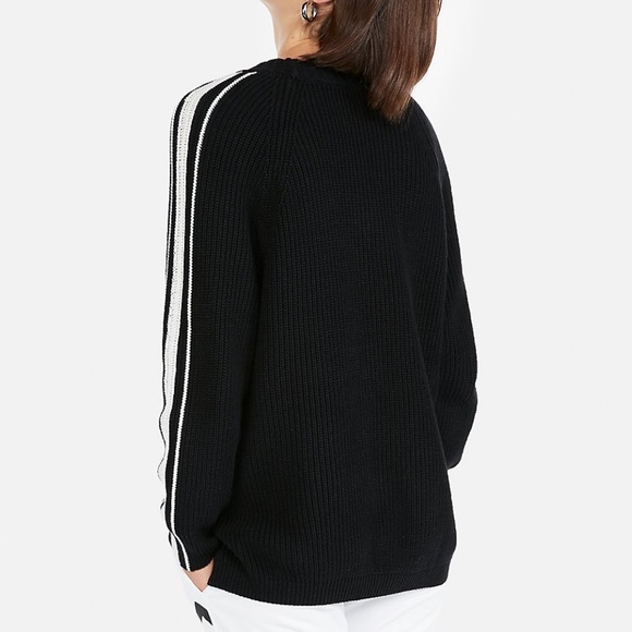 New Express Oversized Shaker Knit Tunic Sweater - Picture 10 of 12